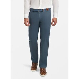 PETER MILLAR Soft‎ Touch Twill Pima Cotton Pants NWT $145 36Wx36L  Blue MC0B48